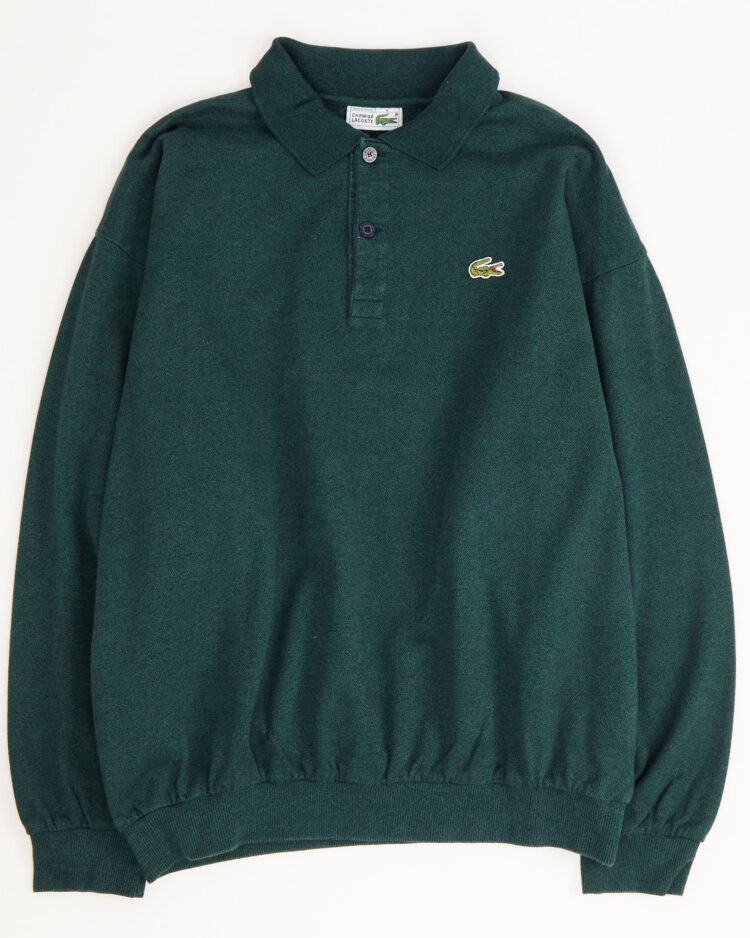 Тёмно‑зелёное поло Lacoste